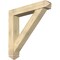Ekena Millwork Traditional Arts and Crafts Rough Sawn Bracket w/ Offset Brace, Douglas Fir, 8"W x 46"D x 46"H BKT0806X46X46TRA03RDF - alternate 1